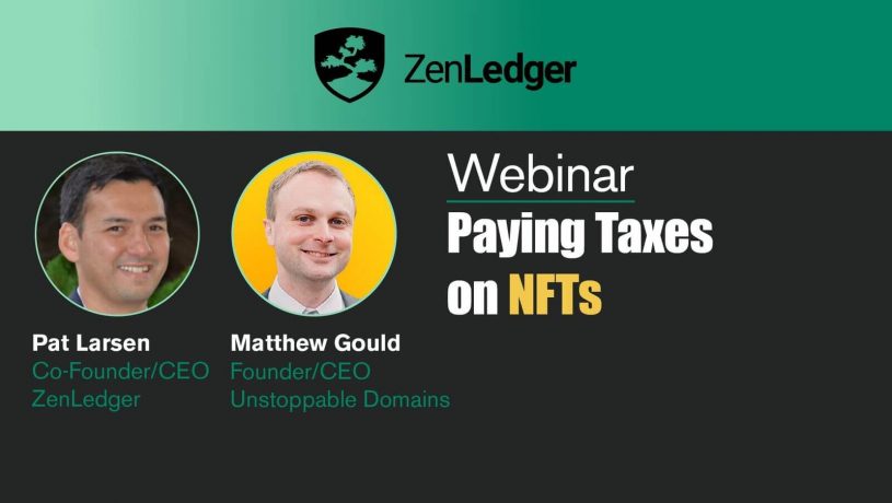 How to Pay Cryptocurrency Taxes on NFTs Webinar