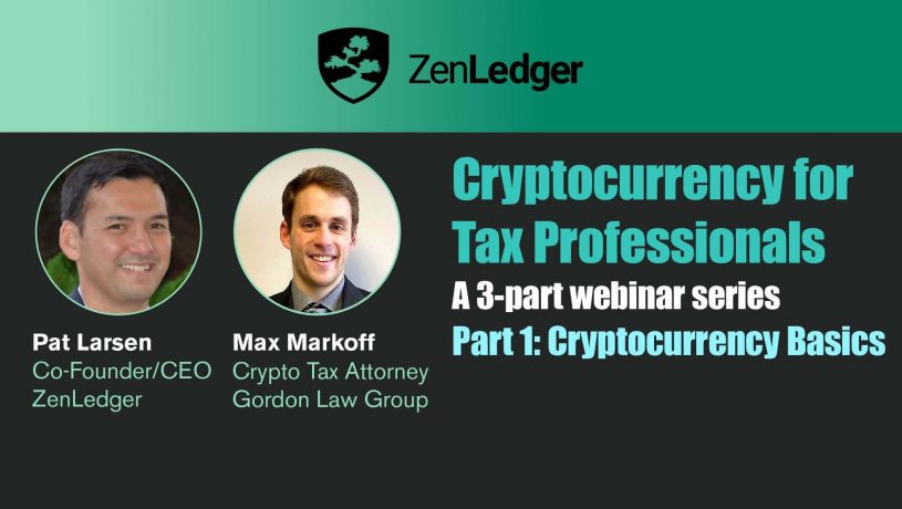 Cryptocurrency 101 Webinar for Tax Professionals