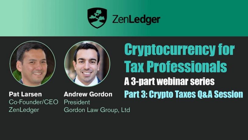 Crypto Taxes Webinar for Tax Professionals